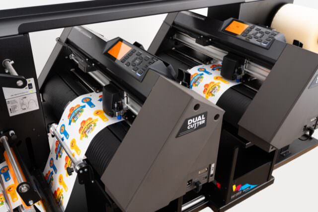 Afinia Label dual plotter digital label finisher die cutter lamination