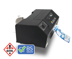 L502 Fanfold Color Label Printer for Chemical, drum labels