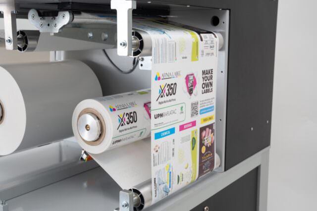 Afinia Label X350 Inkjet label press printed labels